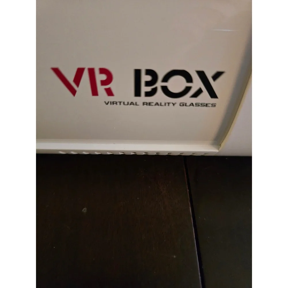 VR BOX Virtual Reality Glasses Headset White Black Adjustable‎ Strap